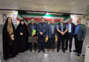 دیدار نماینده مجلس و رئیس هیئت فوتبال شهرستان لاهیجان با وزیر ورزش