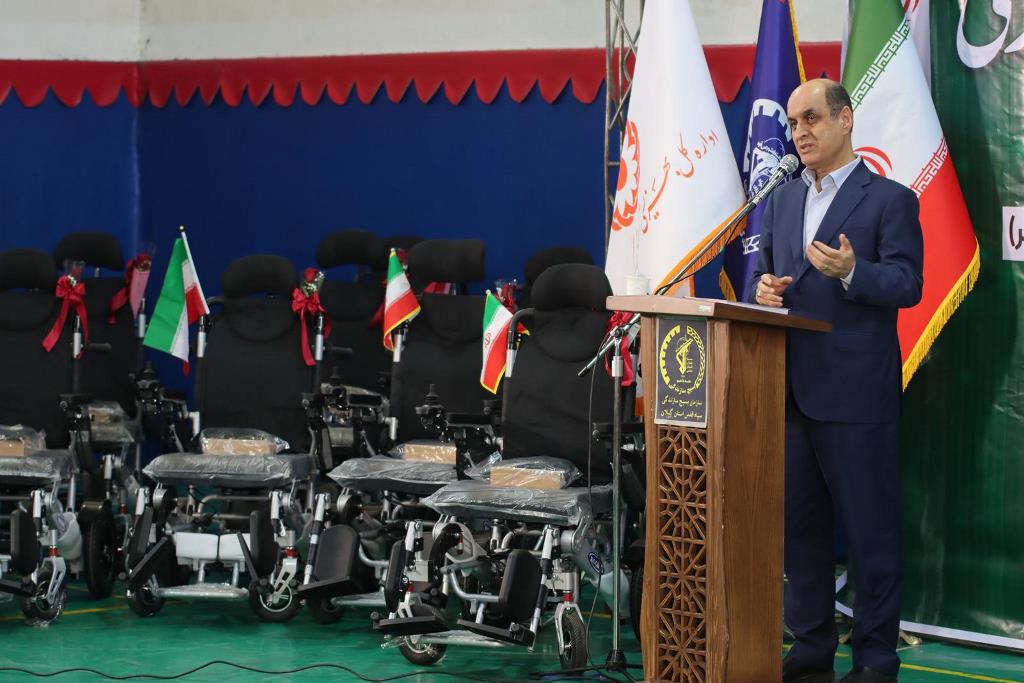 اهدای ۴۶ ویلچر اهدایی به توانخواهان و مددجویان بهزیستی گیلان