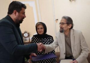 دیدار مدیر کل فرهنگ و ارشاد اسلامی گیلان با استاد محمد علی فرمند