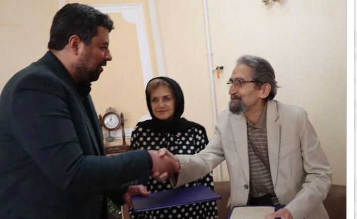 دیدار مدیر کل فرهنگ و ارشاد اسلامی گیلان با استاد محمد علی فرمند