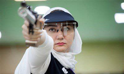 تیرانداز ملی‌پوش گیلانی رکورد فینال تپانچه بانوان کشور را ارتقا داد