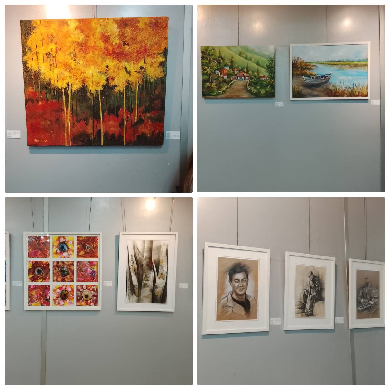 آغاز به کار نمایشگاه گروهی نقاشی آموزشگاه هنرمند با عنوان «چشم انداز سکوت» در مجتمع خاتم الانبیا رشت