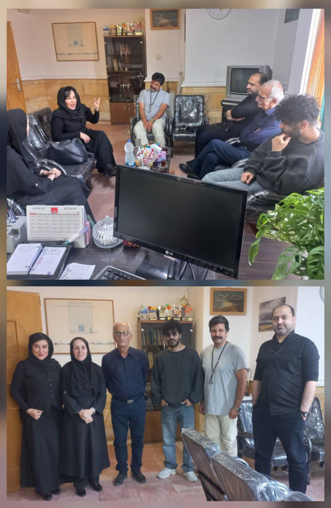 جامعه هنری و نمایش شهرستان لنگرود میزبان آشا محرابی شد 