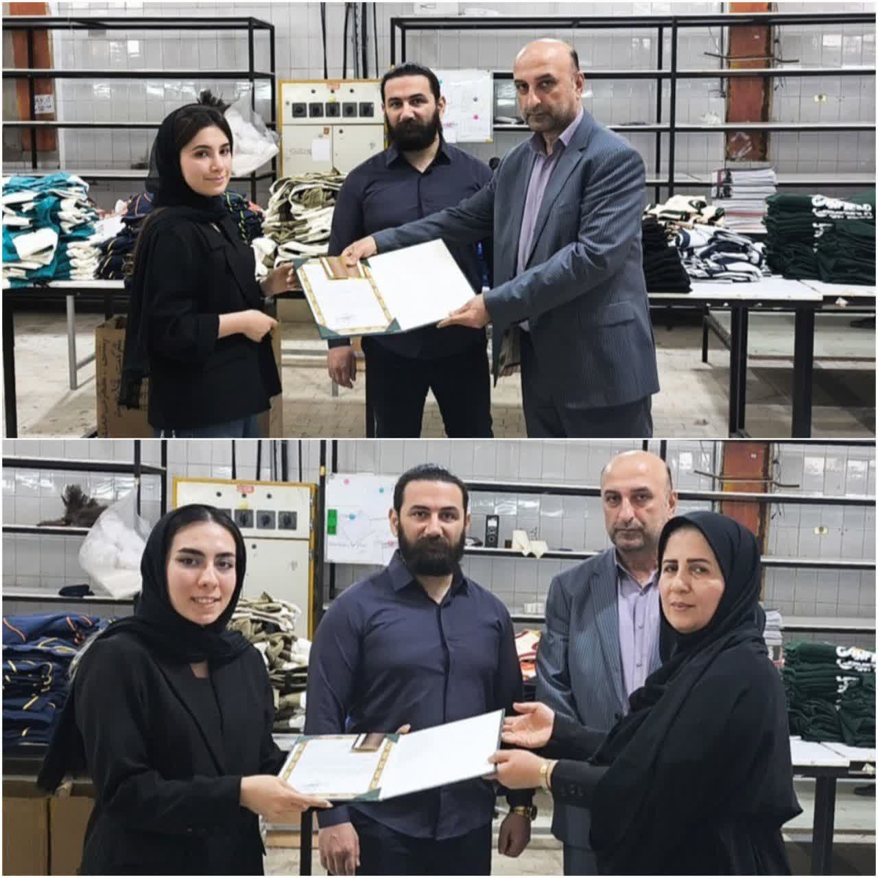 از دختران کارگر فعال در جامعه کار و تولید گیلان تجلیل شد