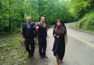 بازدید فرماندار سیاهکل از نقاط حادثه‌خیز محور سیاهکل ـ دیلمان