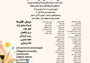 برپایی نمایشگاهی گروهی کودک خلاق «هر کودک یک هنرمند» در تالار مرکزی رشت