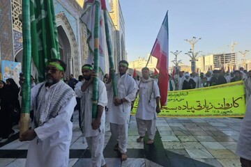 کاروان پیاده بیت‌ الرضای بافق به مشهد رسید